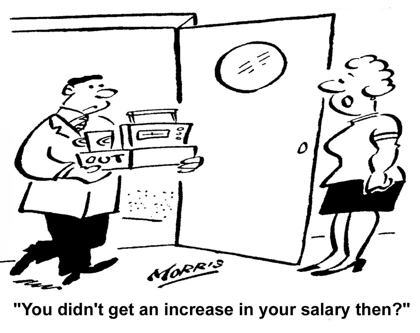 lost job no salary increase