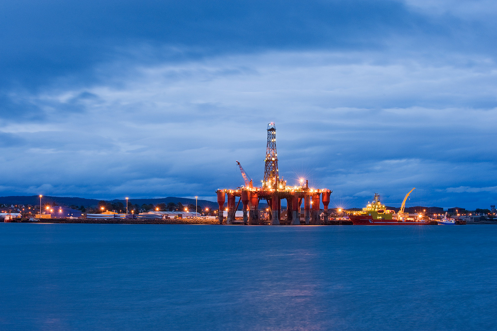 North Sea Oil Rigs