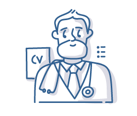 doodle of a medical professional